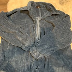 Thrifted Zip Up Corduroy Jacket